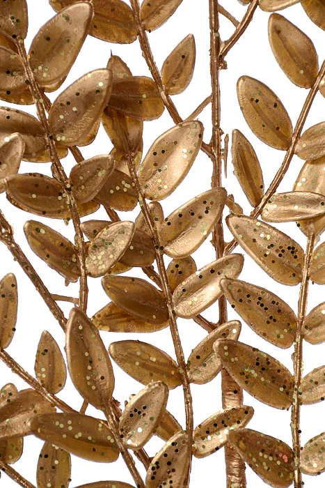 22" Metallic Fern Spray Gold - Image 2