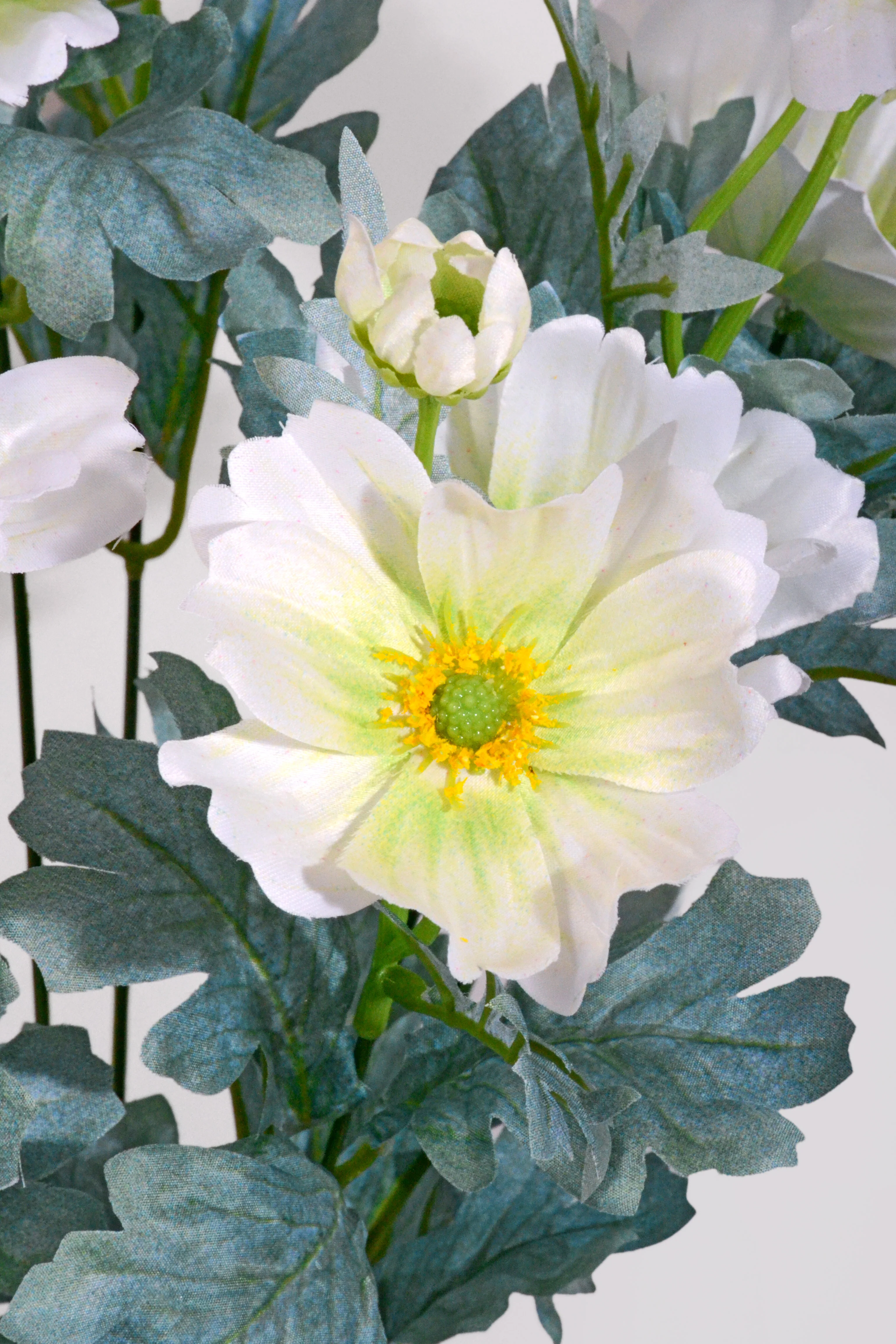 22" Silk Cosmo Bush Cream - Image 2