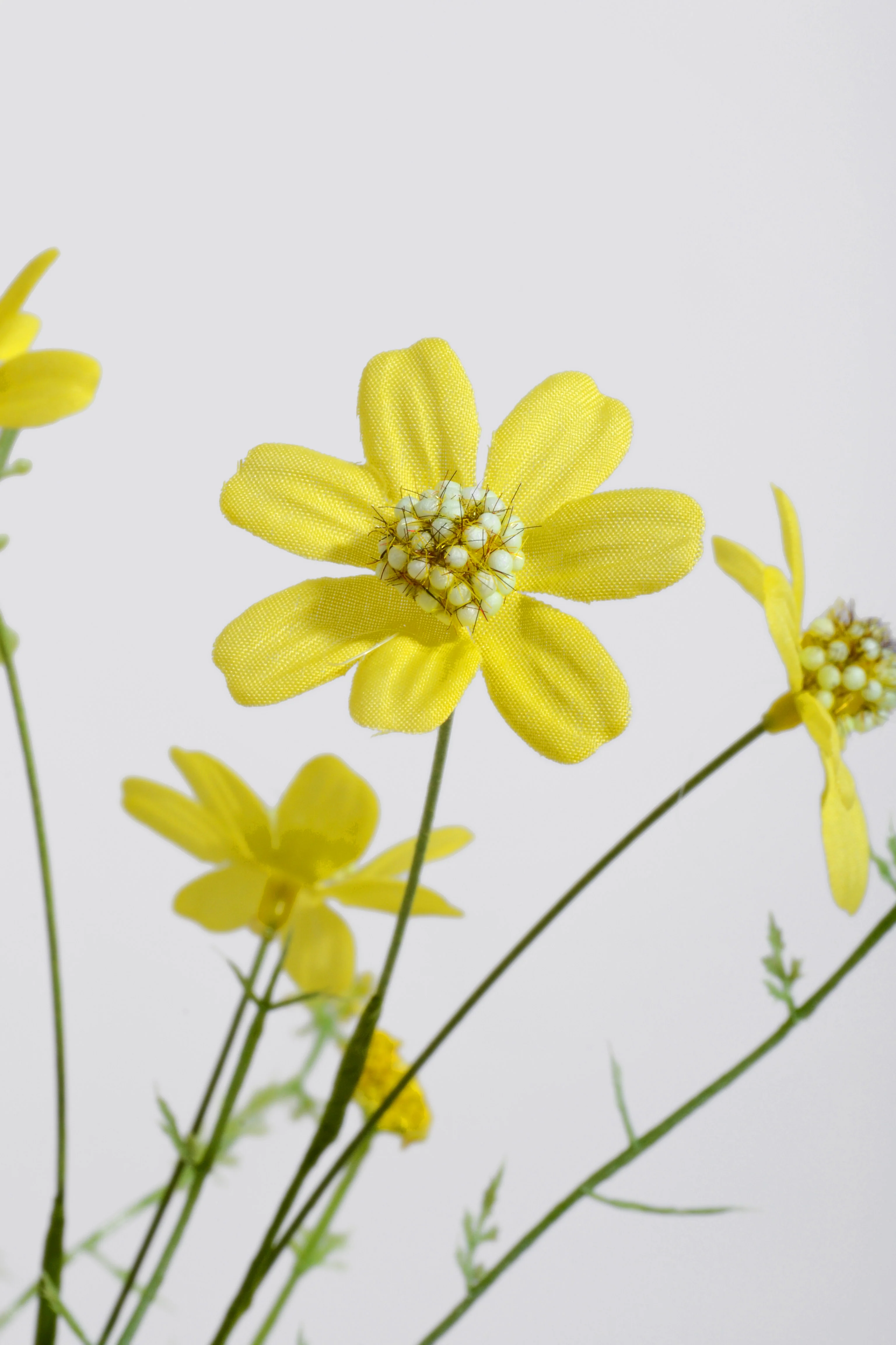 22" Silk Wild Daisy Bush Yellow - Image 2