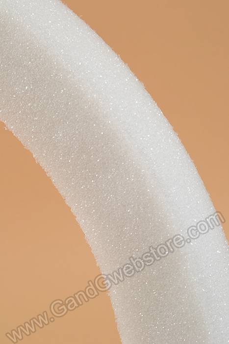 22" Styrofoam Flat Wreath White - Image 2