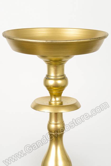 22" X 60" Aluminum Candelabra W/gold Finish - Image 2
