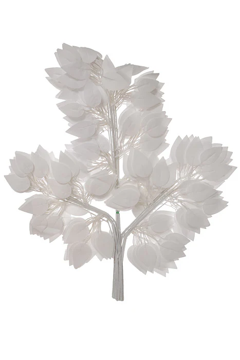 23.5" Silk Ficus Spray White PKG/12 - Image 2