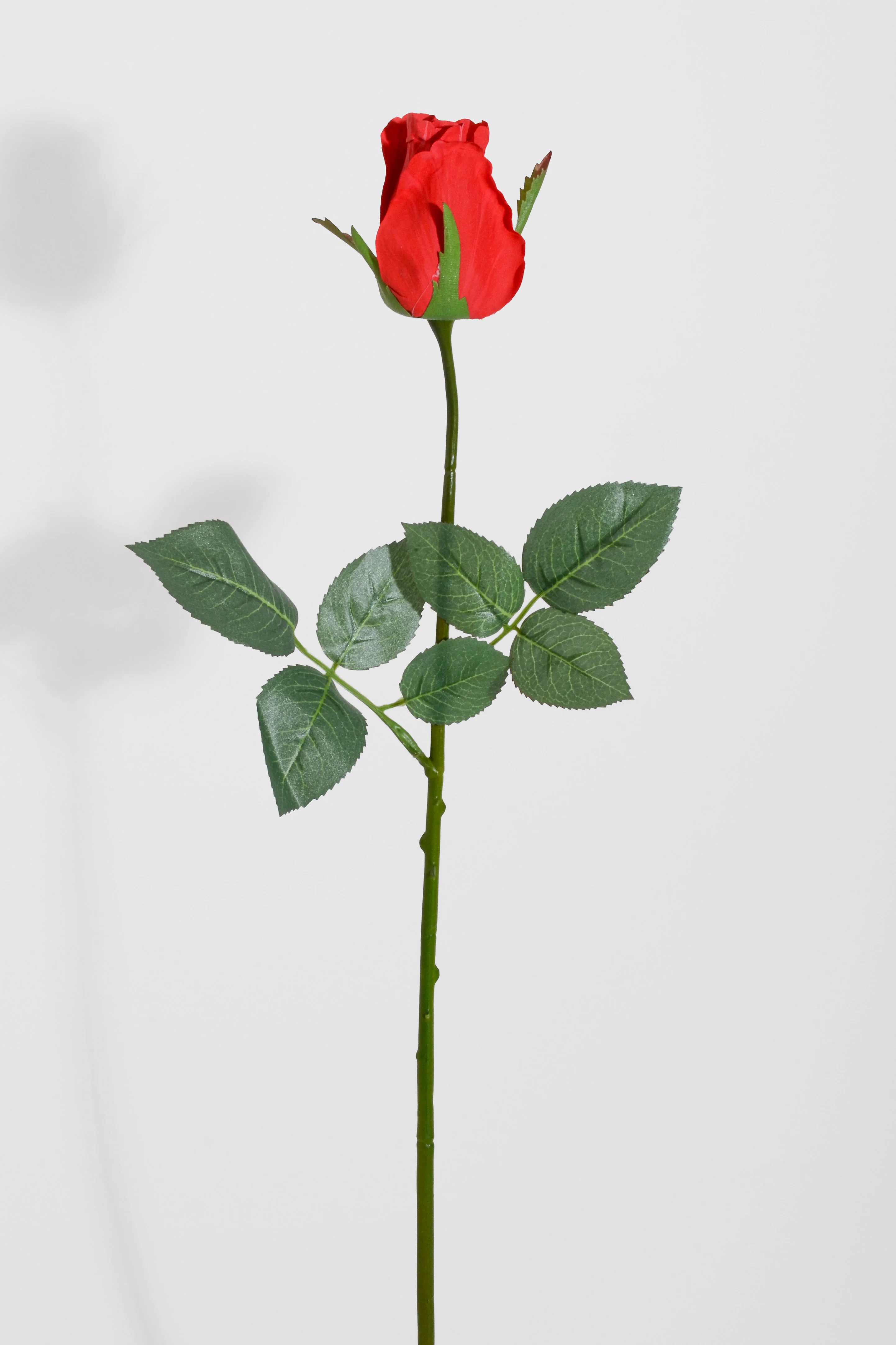23.5" Silk Rose Bud Spray Red