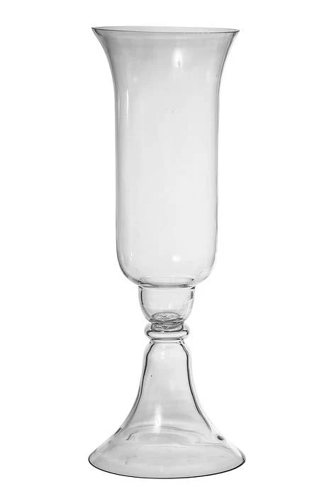 23.75" Reversible Glass Vase Clear