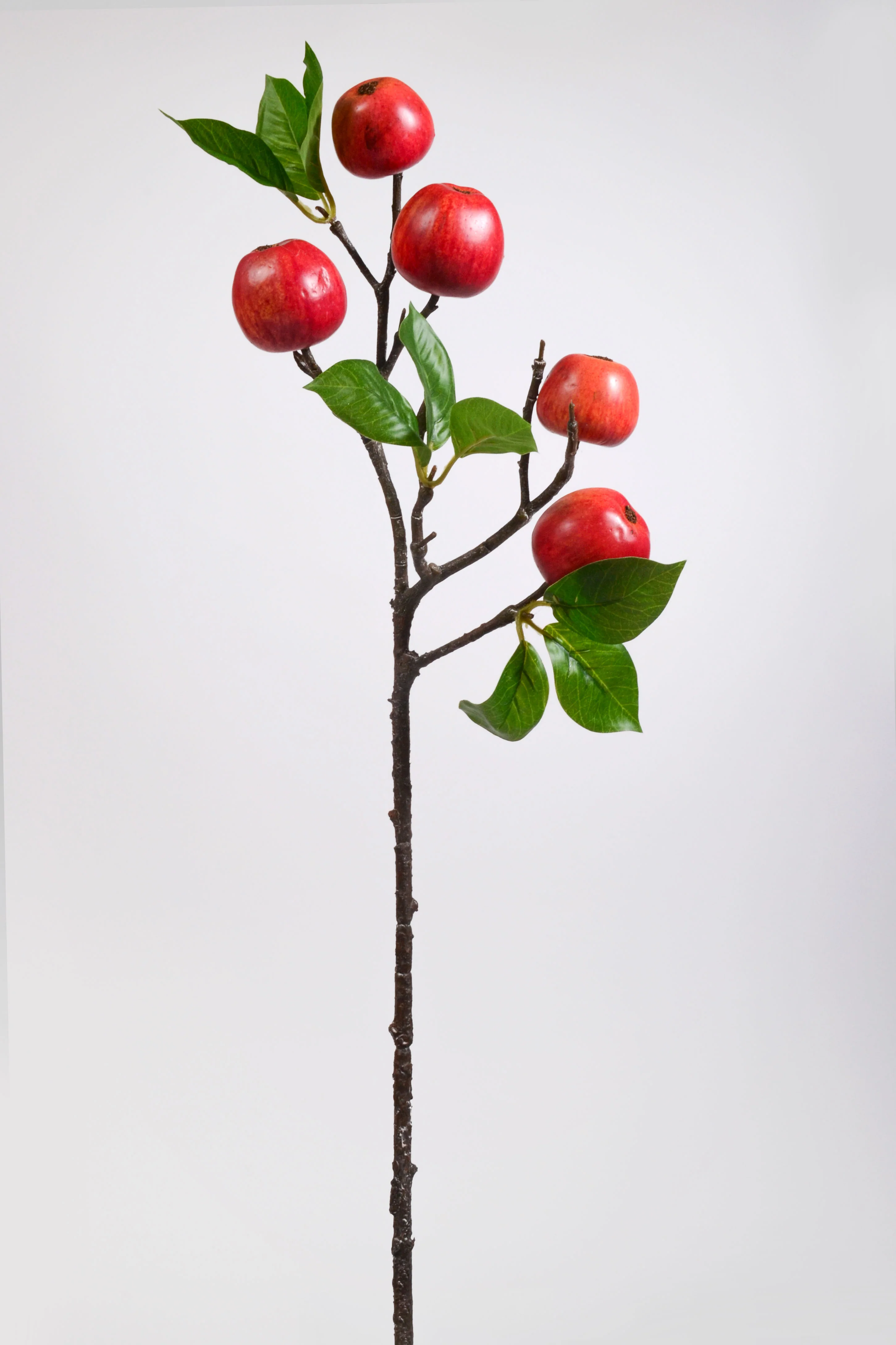 23'' Apple Spray W/ Leaves Red