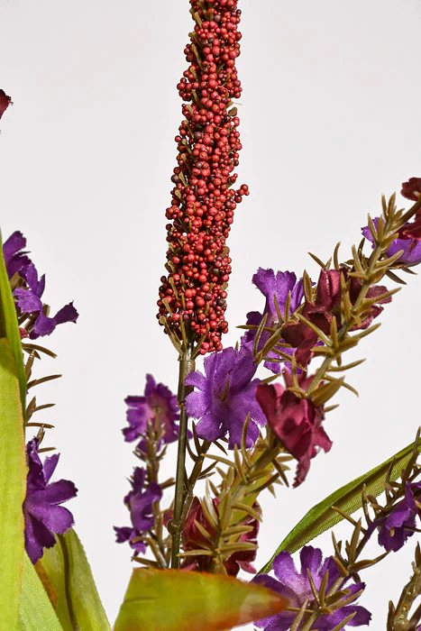 23" Artificial Corn W/Heather Bush Burgundy/Purple - Image 2