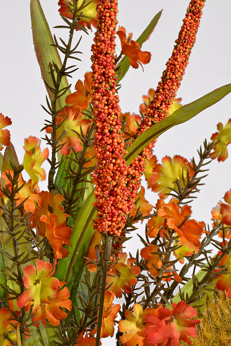 23" Artificial Corn W/Heather Bush Orange/Yellow - Image 2