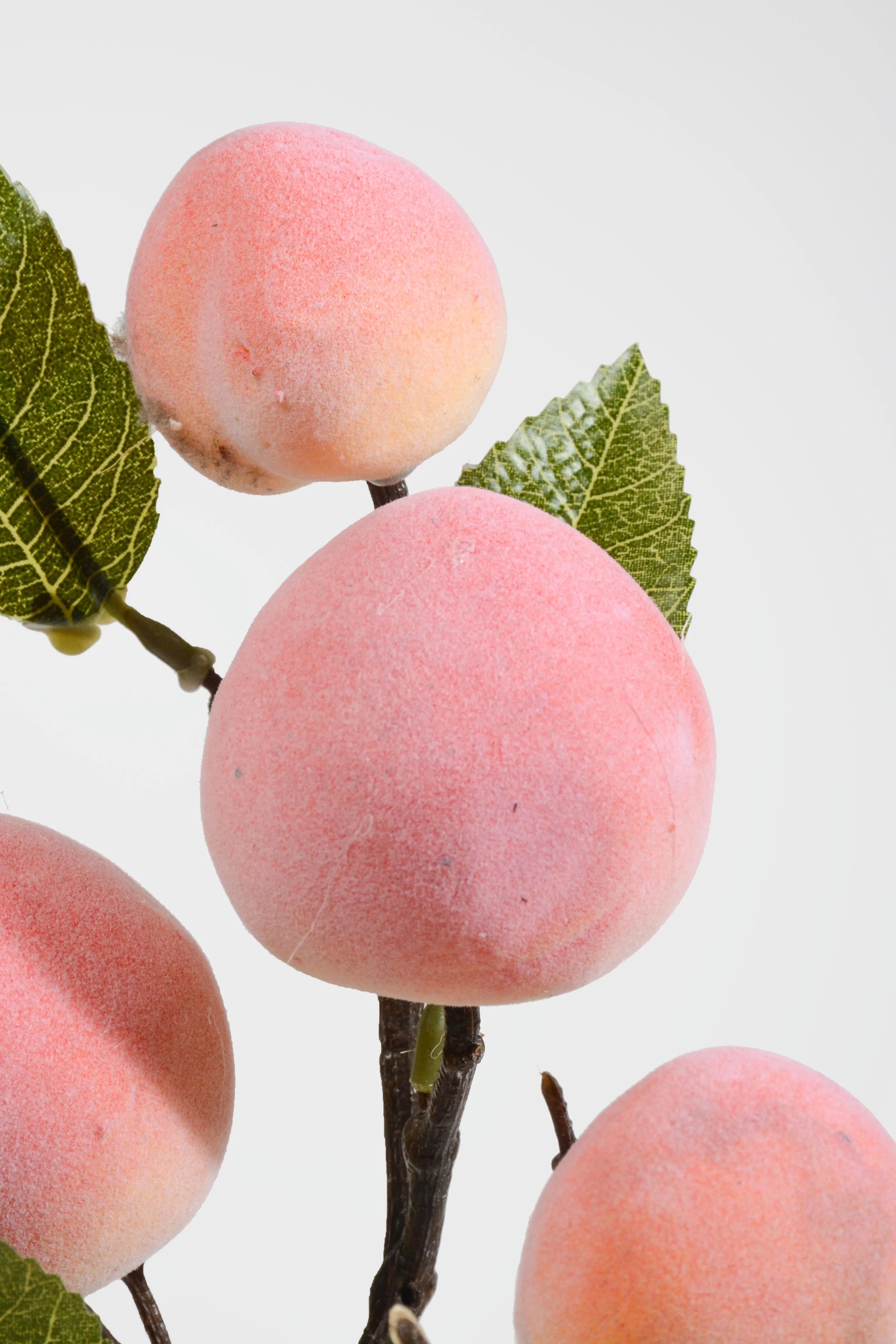 23'' Peach Spray W/ Leaves Pink - Image 2