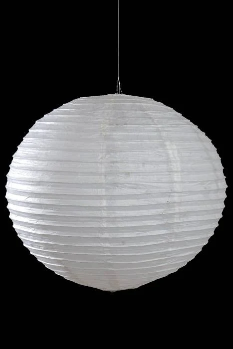 23" Round Paper Lantern White