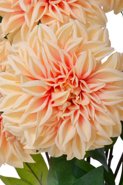 23" Silk Dahlia Bush (Peach) - Image 2