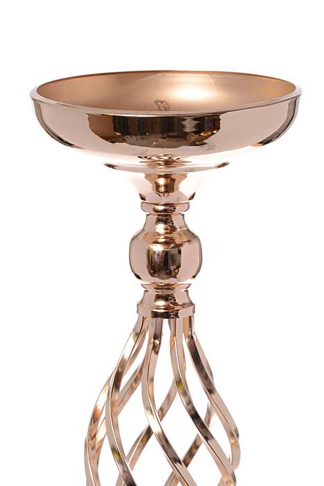 24.5" Metal Bouquet Stand Gold - Image 2
