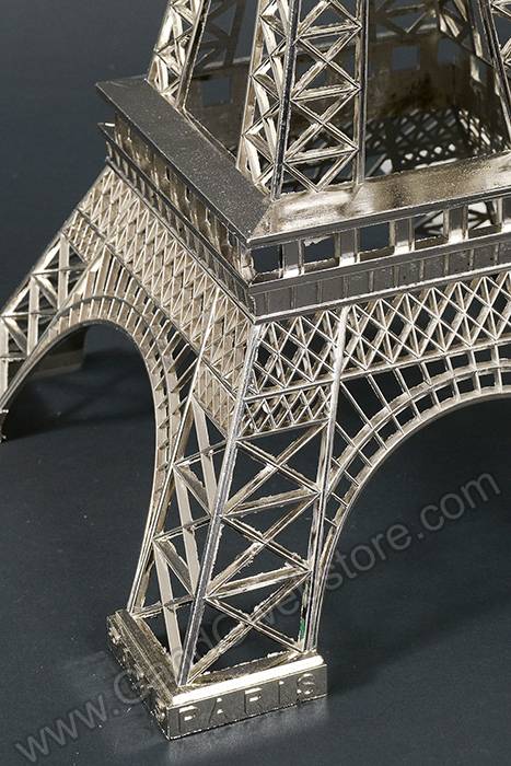 24.5" Metal Eiffel Tower Silver - Image 2