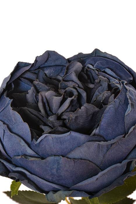 24.5" Silk Cottage Rose Spray Blue - Image 2
