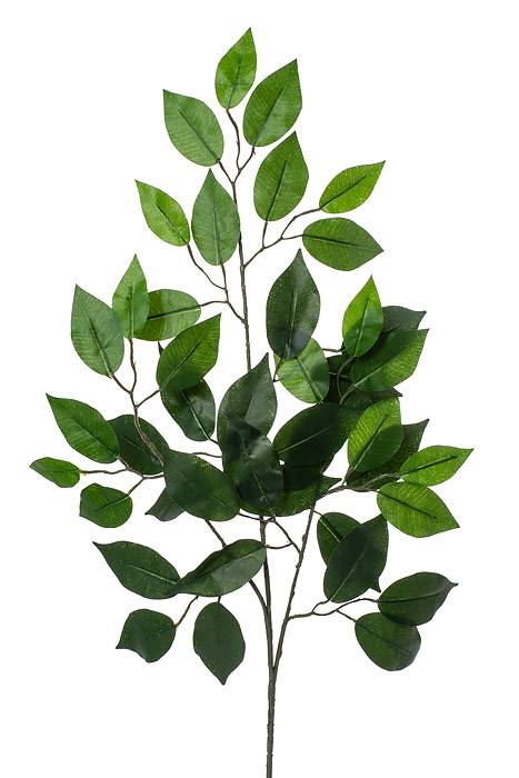 24" Artificial Ficus Spray Green Pkg/12