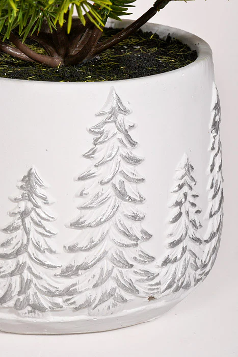 24" Artificial Pine With Pot Green - Image 3
