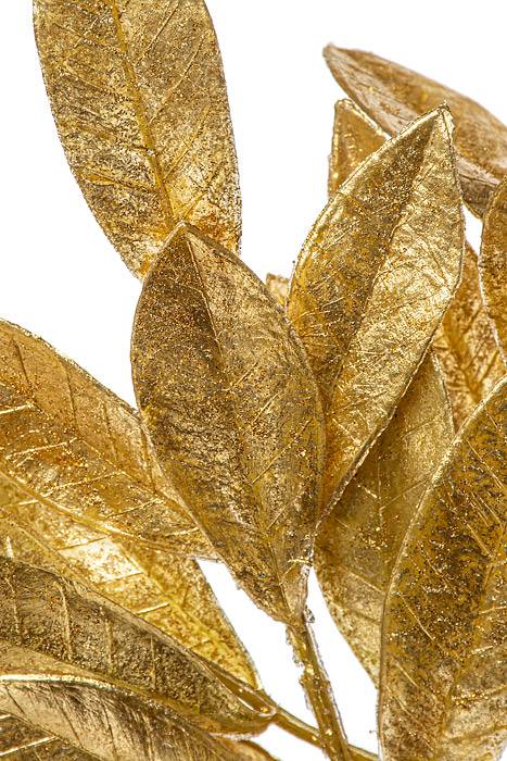 24" Bay Leaf Spray Gold Pkg/4 - Image 2