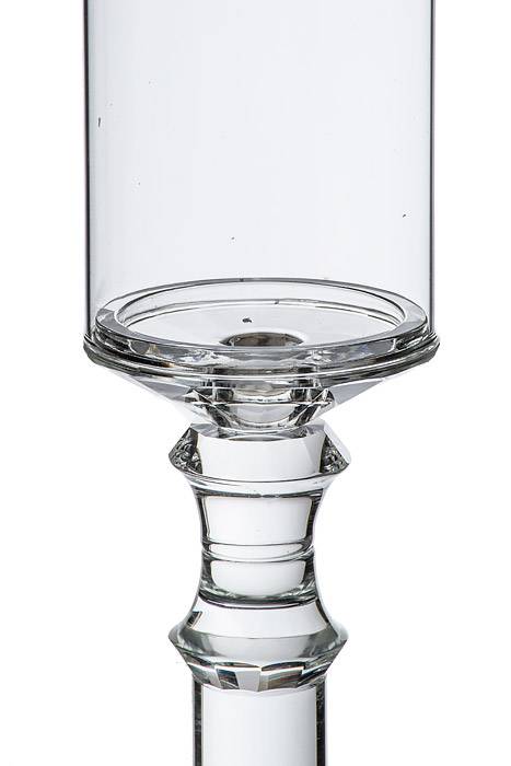 24" Crystal Candle Holder W/glass Clear - Image 2