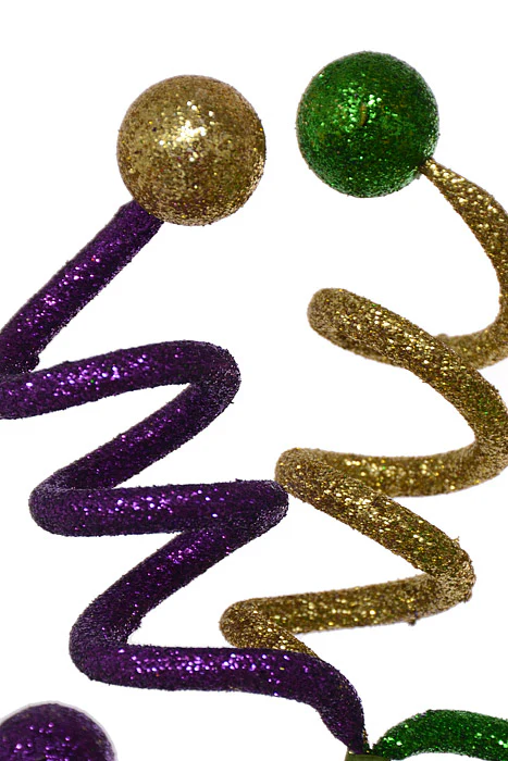 24" Curly Glitter With Ball Spray Multi Color - Image 2