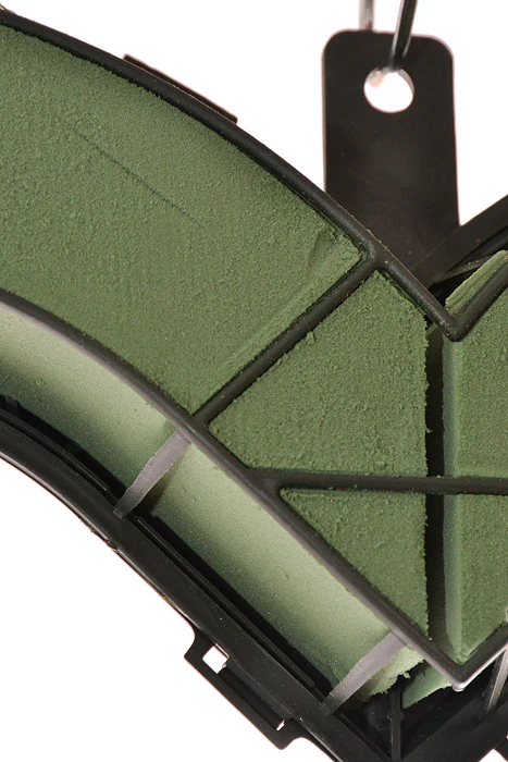 24" Floral Foam Plastic Open Heart Green - Aquaform - Image 2