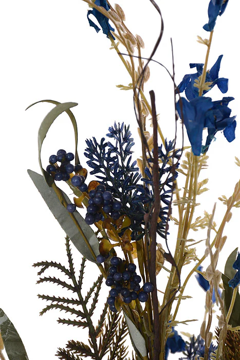 24" Lavender Berry Spray Royal Blue - Image 2