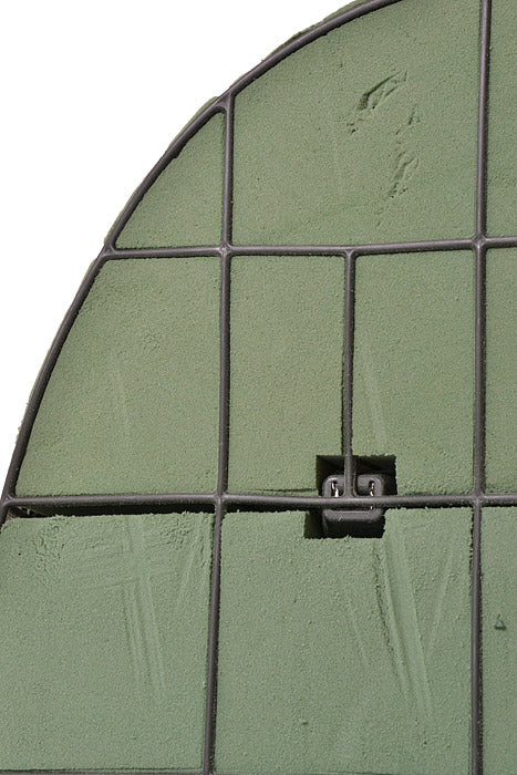 24" Oasis Foam Solid Plastic Heart Green - Image 2