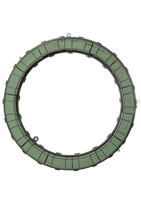 24" Plastic Floral Foam Wreath Green - Aquafoam