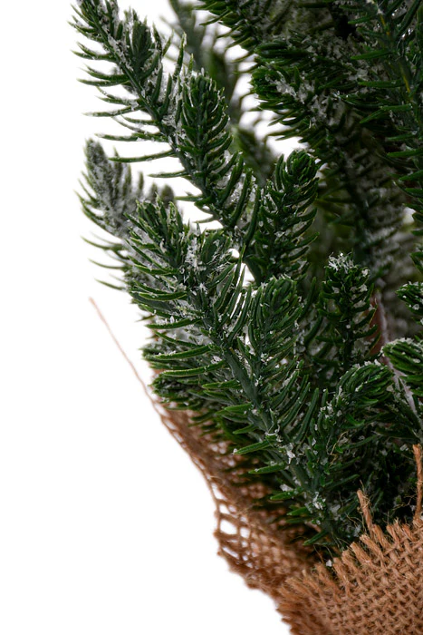 24" Snow Pine With Pot Green/White - Image 2