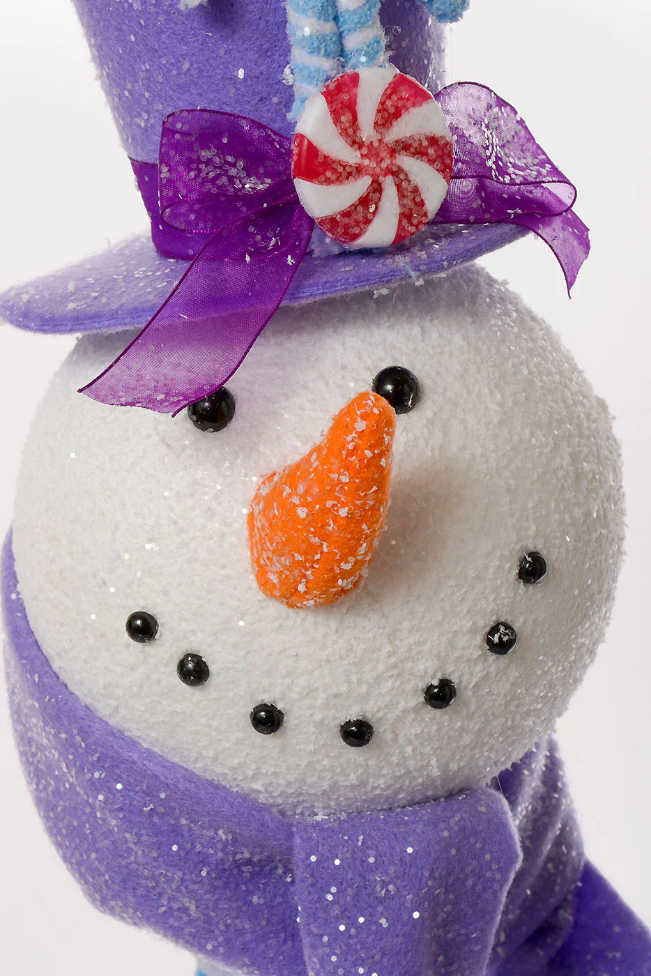 24" Snowman Head Spray Lavender - Image 2