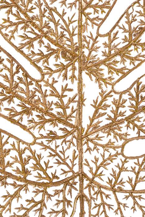 25.5" Metallic Montera Leaf Spray Gold - Image 2