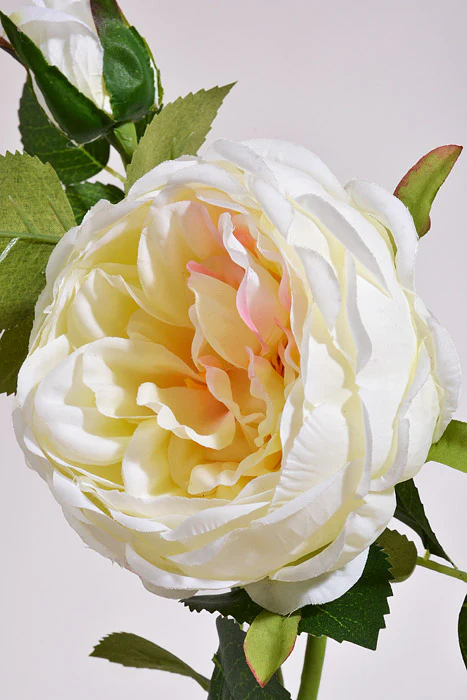 25.5" Silk Rose Spray Cream/Pink - Image 2