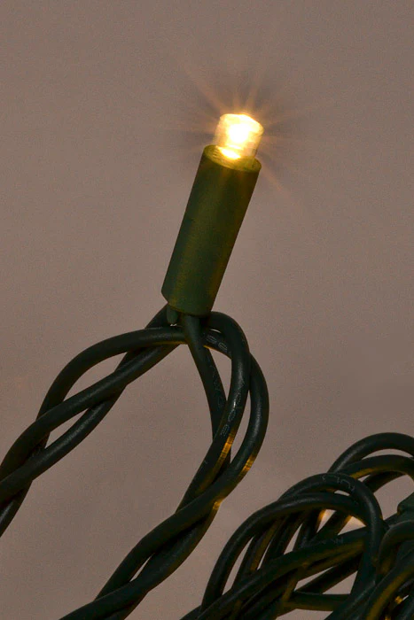 25.5Ft Ultra 50 Light 5Mm Led With Green Wire Light Set Warm White - Image 2