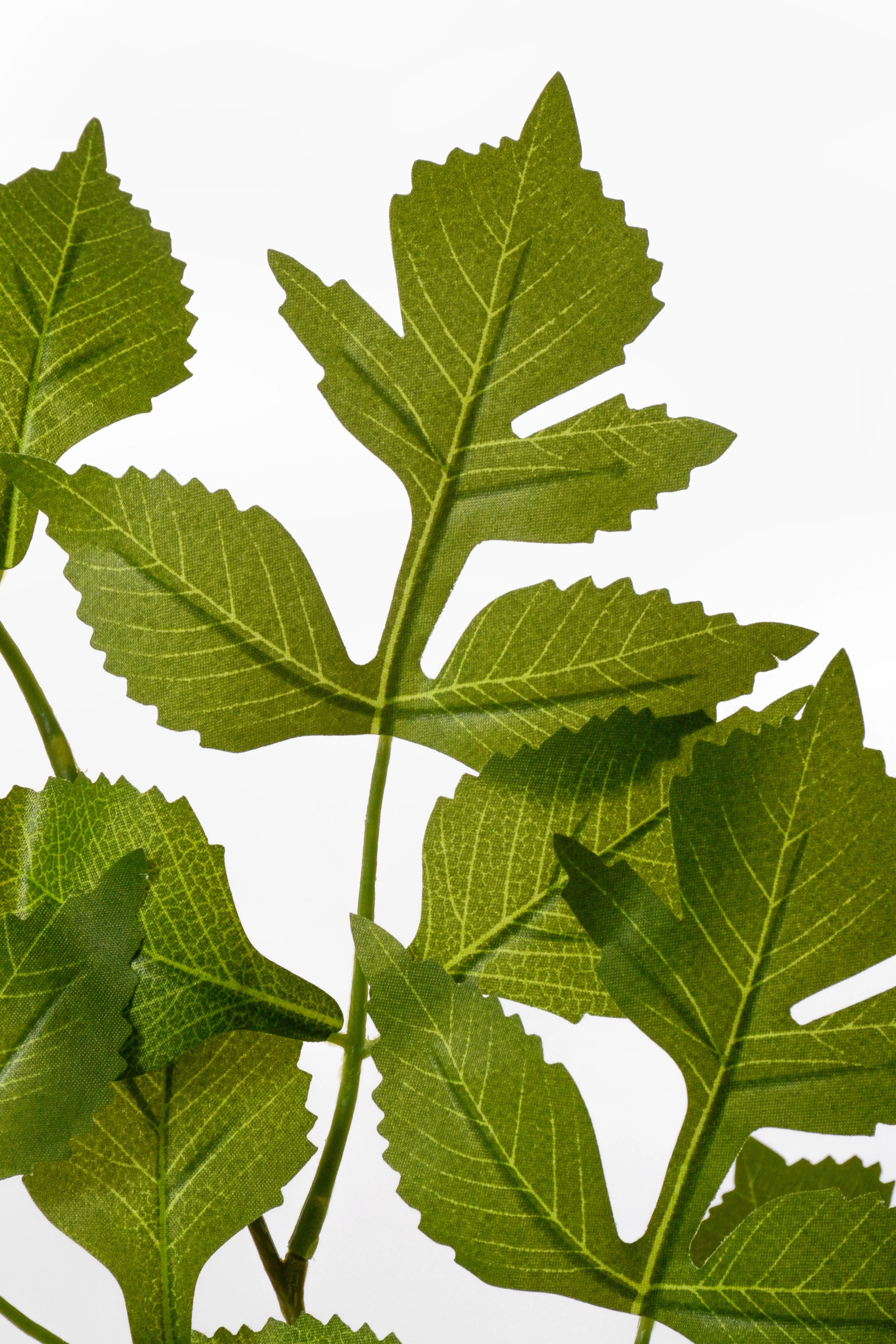 25'' Artificial Dahlia Leaf Spray Green - Image 2