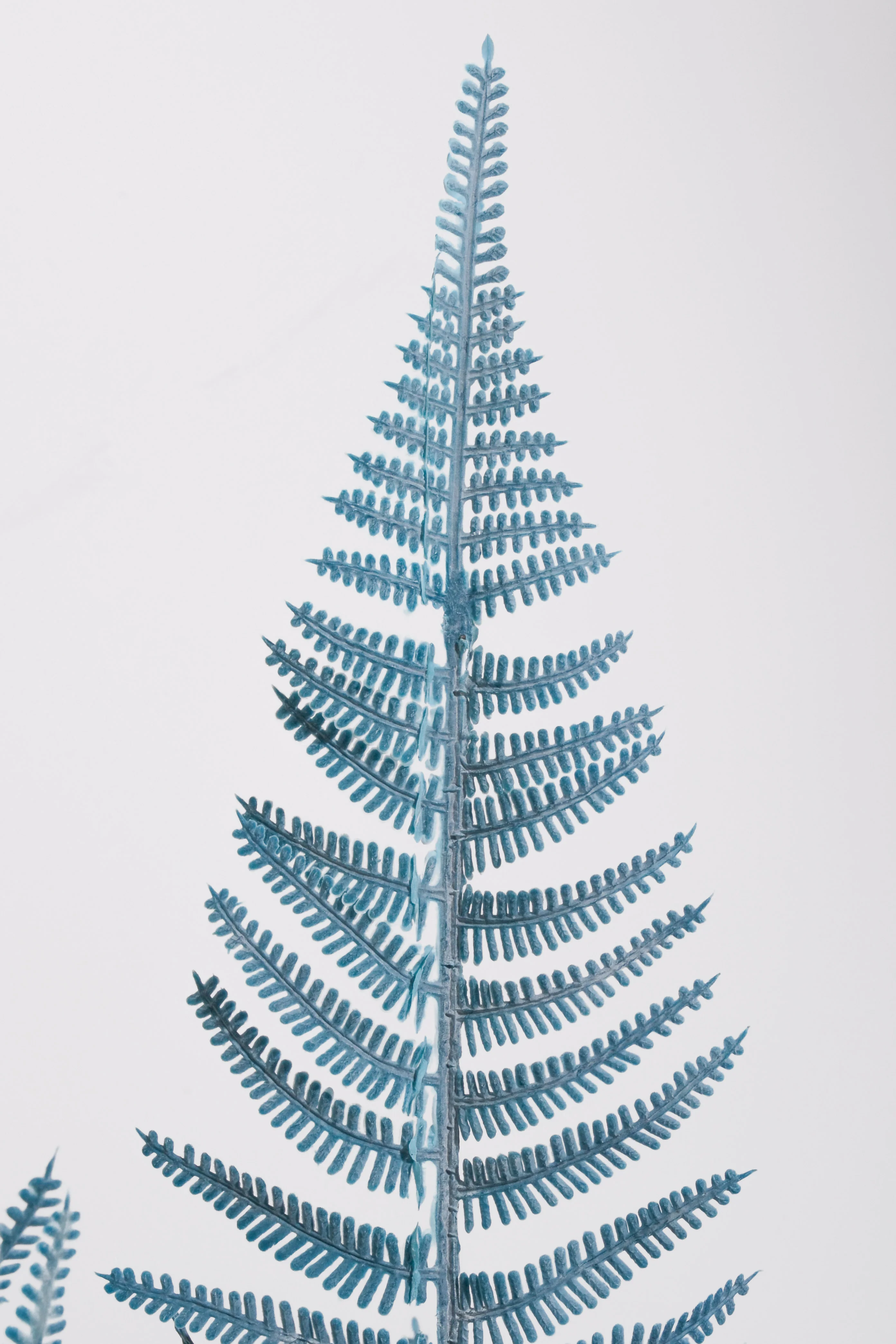 25" Artificial Fern Bush Blue - Image 2