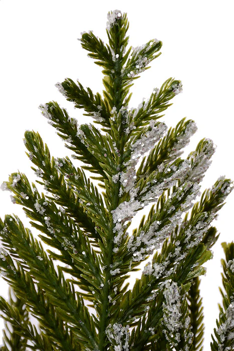 25" Snow Pine Tree With Tin Planter Green - Image 2