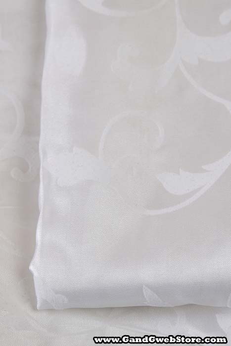25" X 108" Printed Satin Sheet White - Image 3