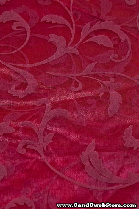 25" X 3yds Sheer Damask Sheet Fuchsia - Image 3