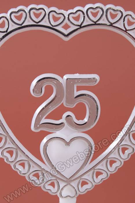 "25" Year Heart Stick Pkg/12 - Image 2