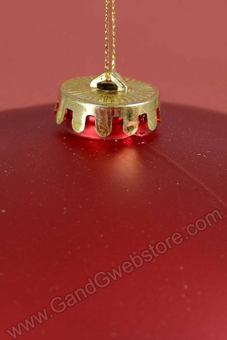 250mm Matt Plastic Ball Red - Image 2