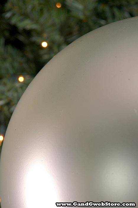 250mm Matt Plastic Ball Silver - Image 2