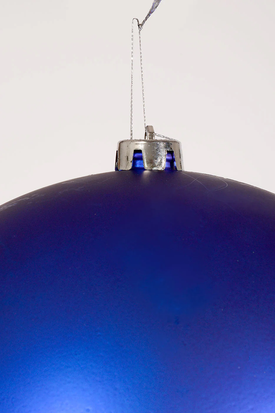 250MM Matte Plastic Ball Ornament Royal Blue - Image 2