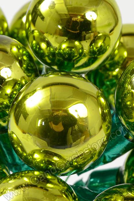25mm Gloss Glass Ball Ornament Apple Green Pkg/144 - Image 2