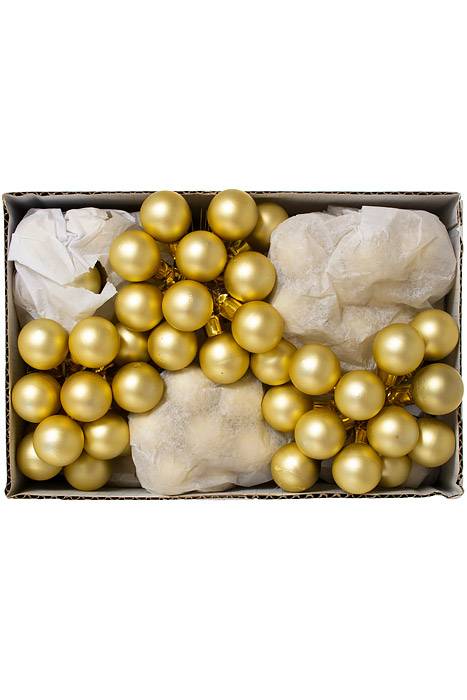 25mm Matte Glass Ball Gold Pkg/144 - Image 3
