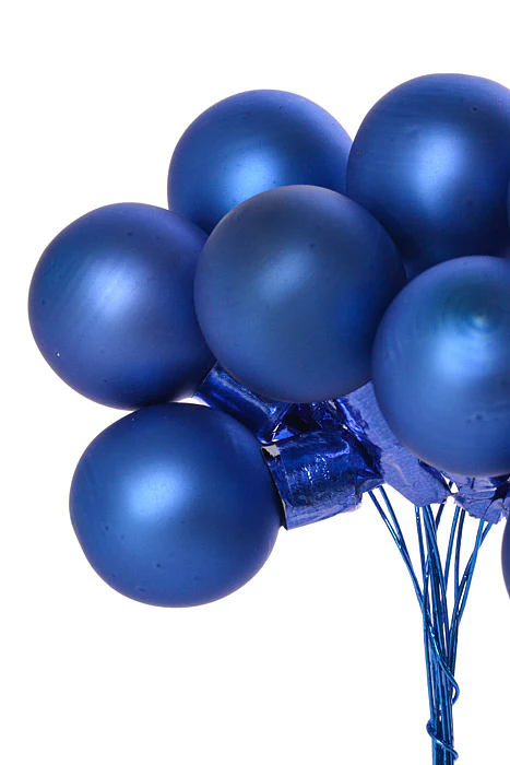 25Mm Matte Glass Ball Ornament Royal Blue Pkg/144 - Image 2