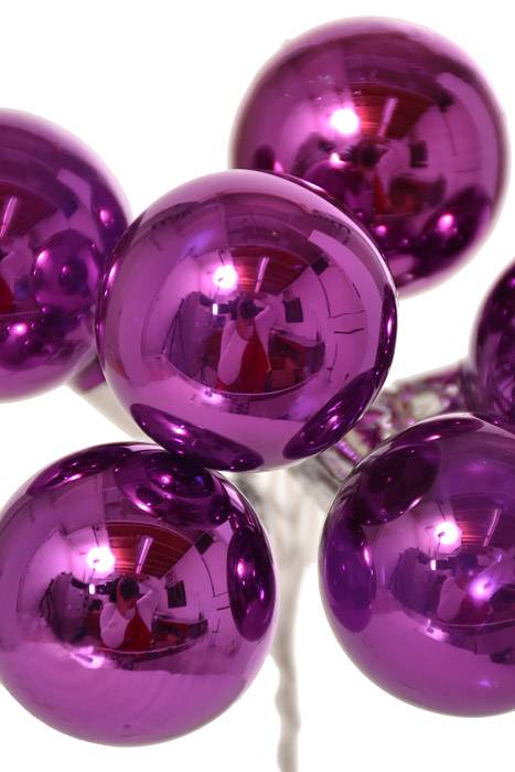 25mm Shiny Ball W/wire Purple Pkg/12 - Image 3