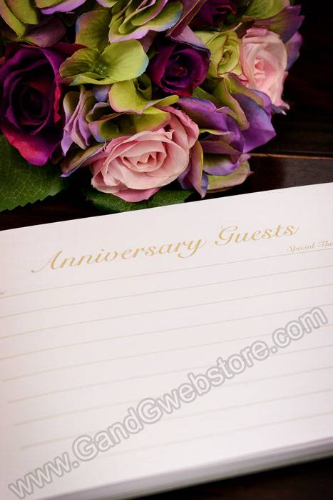 25th Anniversary Guest Book Gray/silver - Image 2