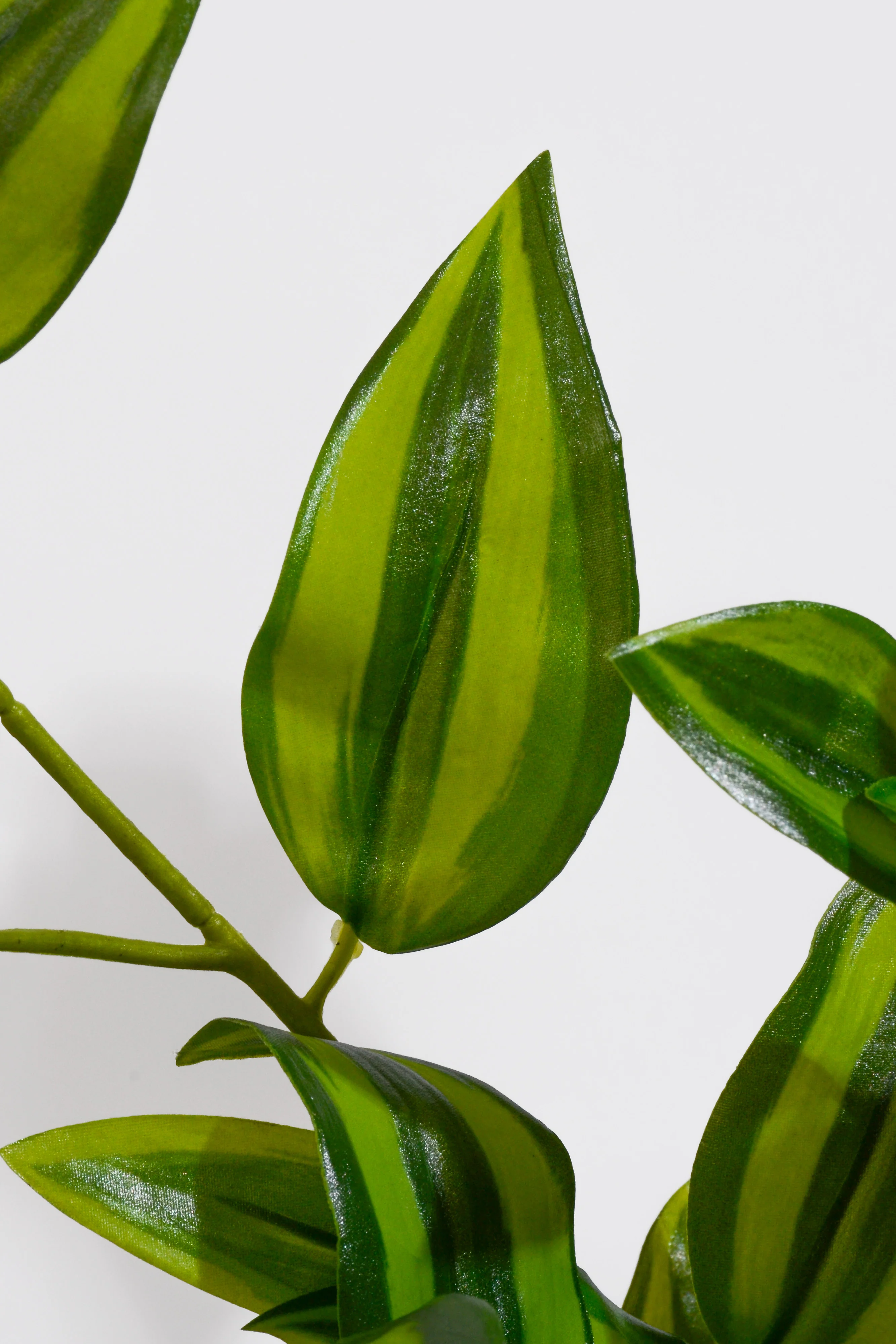 26" Artificial UV Natural Touch Hanging Tradescantia Two Tone Green - Image 2