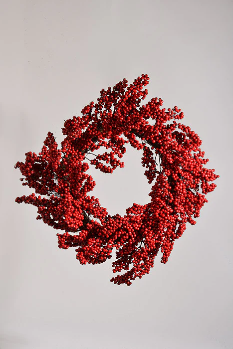 26" Berry Wreath Red