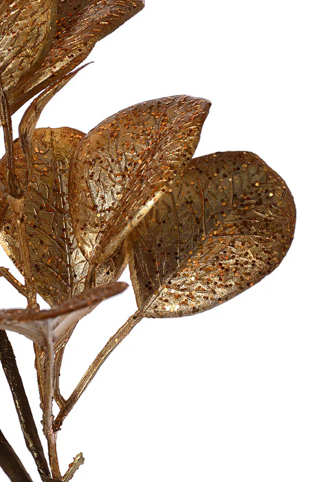 26" Glitter Ruscus Spray Dark Gold - Image 2