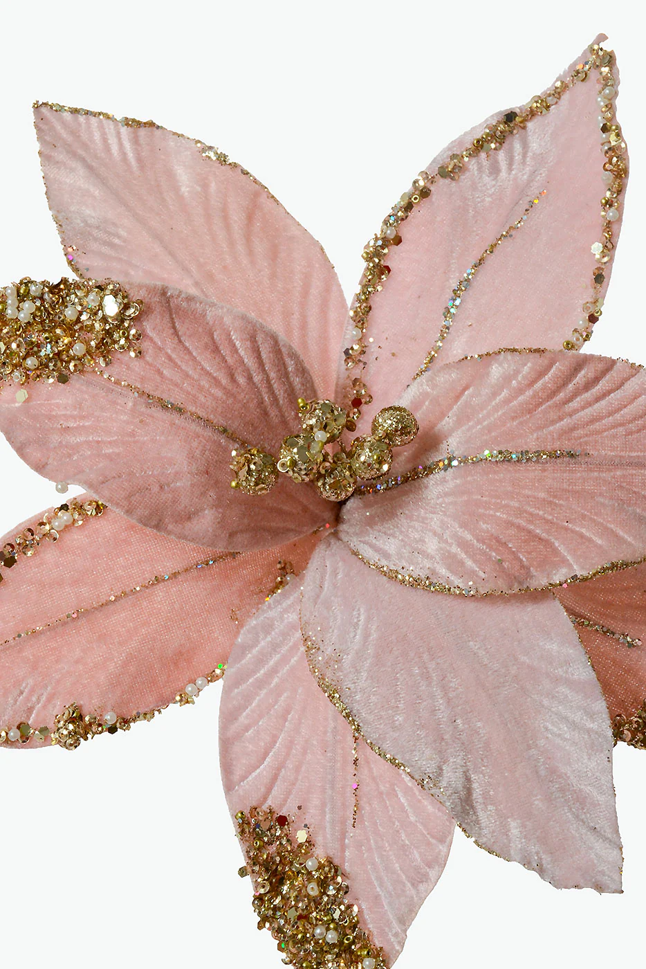 26" Poinsettia Stem Pink - Image 2
