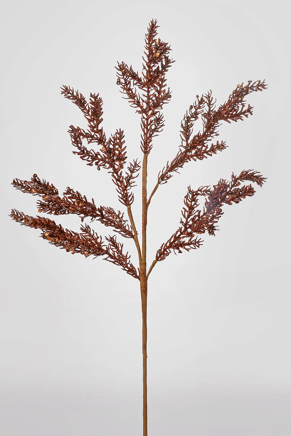 26" Sequin Mini Spruce Spray Brown